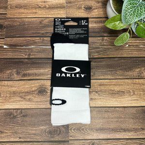 NWT Oakley Ribbed Ellipse Long Socks Size Medium (White) *Unopened* Unisex